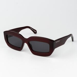 Off-White CHARLOTTE Women Sunglasses Burgundy Grey Rectangle OERI138 CHARLOTTE